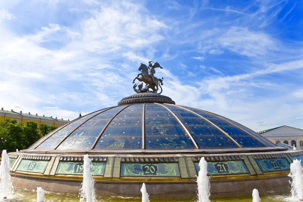 喷泉上涅广场 莫斯科 俄罗斯的 世界观察 — 图库照片