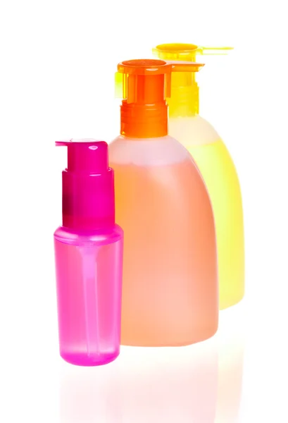 Butelki na kosmetyki — Zdjęcie stockowe