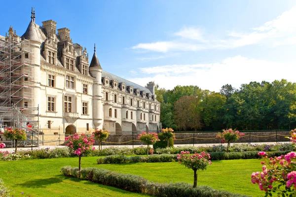 Slottet Dal Floden Loire Frankrike Chateau Chenonceau — Stockfoto