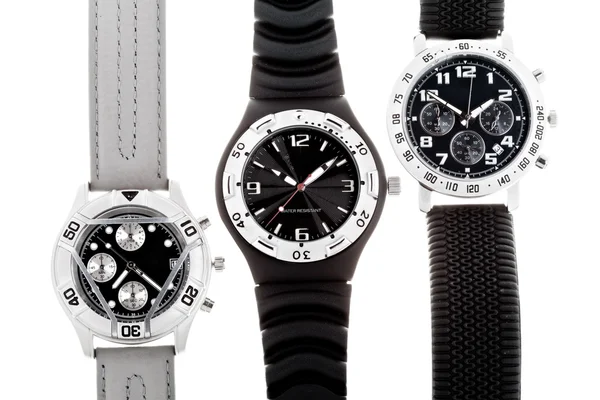 Horloges Met Diverse Wijzerplaten — Stockfoto