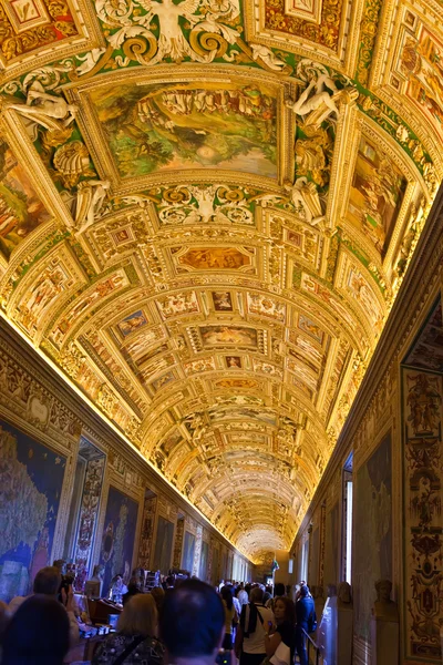 Italien Rom Vatikanen Museer Galleri Geografiska Kartor — Stockfoto