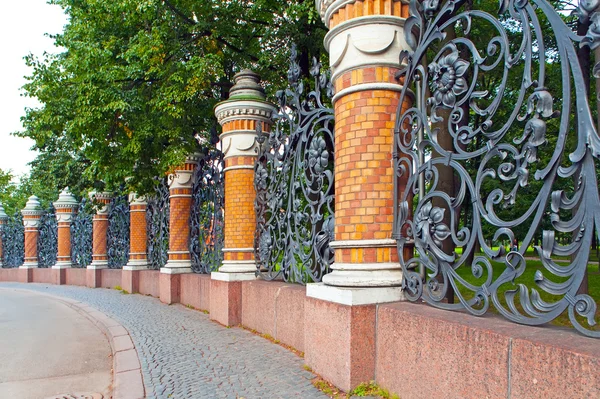 Russia Petersburg Summer Garden Lattice — Stock Photo, Image
