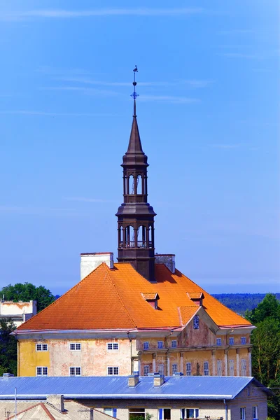 Спайк стародавніх готичний будівництва, Нарва, Естонія. — стокове фото