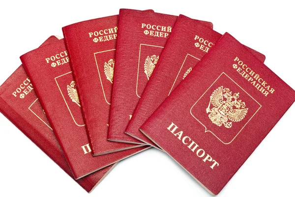 Bazı Rus uluslararası Pasaportlar — Stok fotoğraf