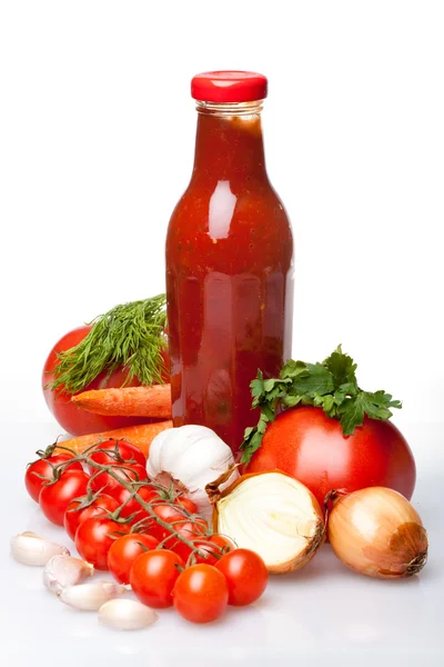 Sauce und Gemüse — Stockfoto