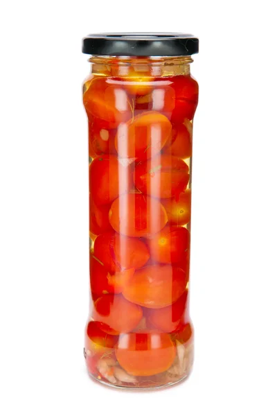 Tomaten in Glasgläsern — Stockfoto