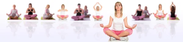 Posizione yoga Fotografia Stock