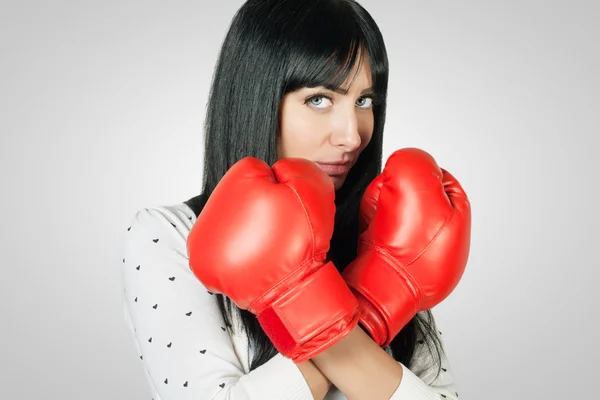 Vrouwelijke vechter — Stockfoto