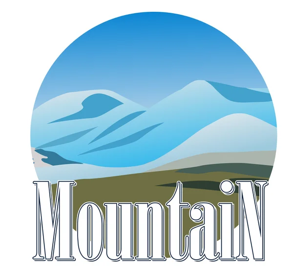 Mountine pictogram — Stockvector