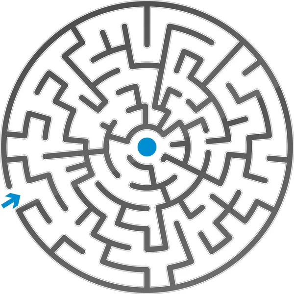 Labirinto cinzento — Vetor de Stock