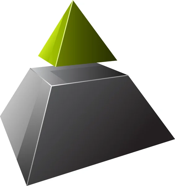 Pirâmide — Vetor de Stock