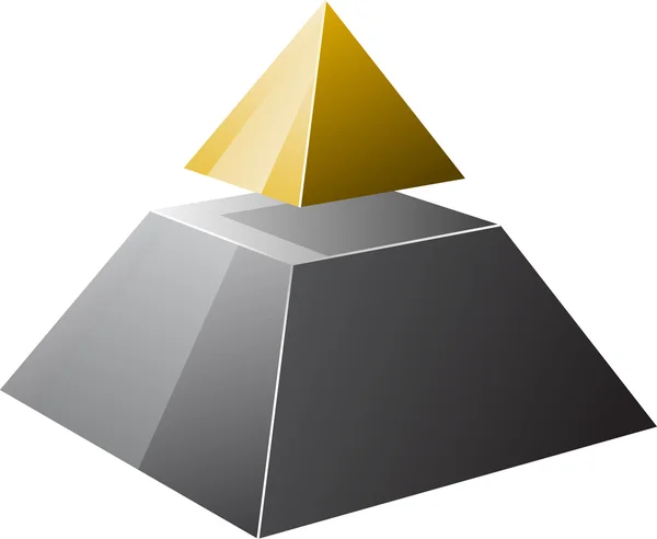 Pirámide — Vector de stock
