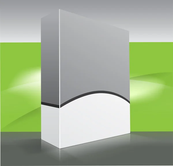 Prázdný Dvd Box Pozadí Vektorová Ilustrace — Stockový vektor