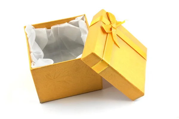 Caja Papel Con Cinta Aislada Blanco —  Fotos de Stock