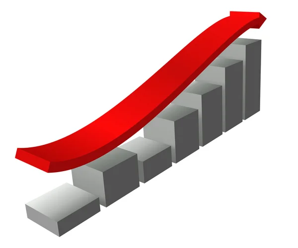 Üzleti grafikon — Stock Vector