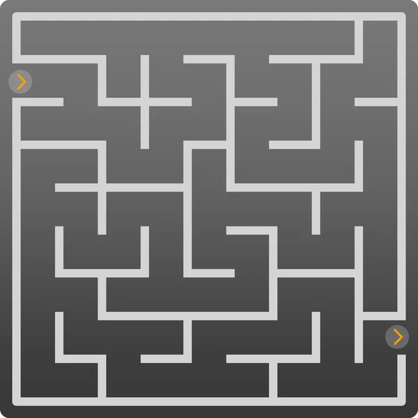 Kleine grijze labyrint — Stockvector