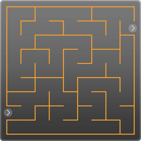 Små grå labyrint — Stock vektor