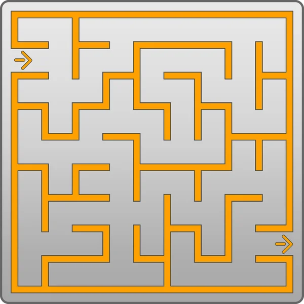 Malé šedé labyrint — Stockový vektor