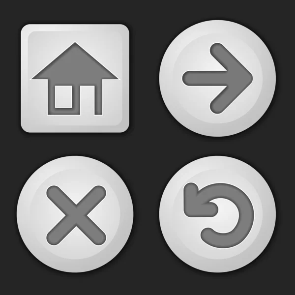 Set of button — Stock Vector