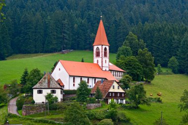 St Roman church in Wolfach, Schwarzwald, Germany clipart