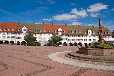 Main square in freudenstadt, Black Forest, Germany clipart