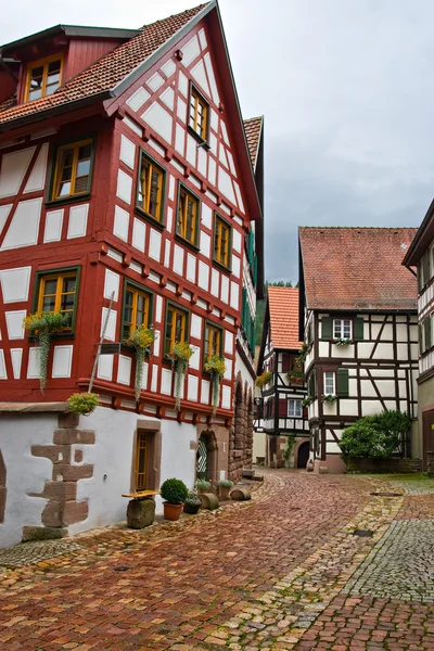 Het dorp van schiltach in het Zwarte Woud, Duitsland — Stockfoto