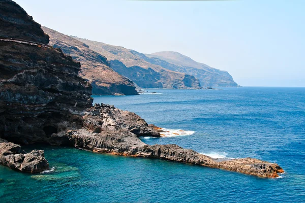 Klippor i la palma, Kanarieöarna — Stockfoto