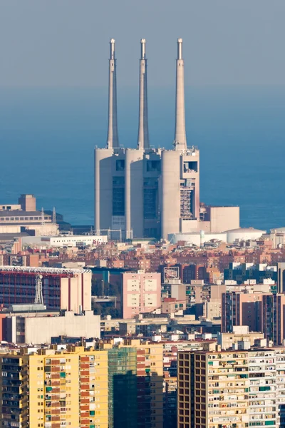 Thermische elektriciteitscentrale in barcelona — Stockfoto