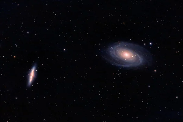 M81 och m82 galaxer i stora björnen — Stockfoto