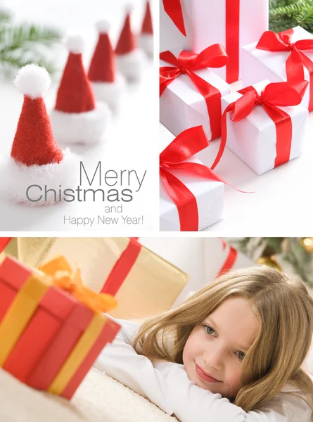 Koláž - vánoční — Stock fotografie