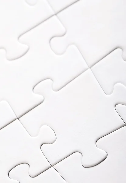 Fundo de puzzle branco — Fotografia de Stock