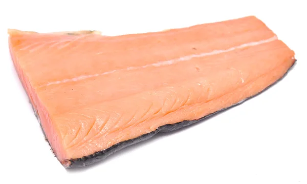 Fresh Piece Salmon Isolated White — Stock Photo, Image