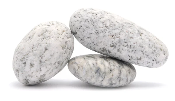 Balancing Pebbles White — Stock Photo, Image