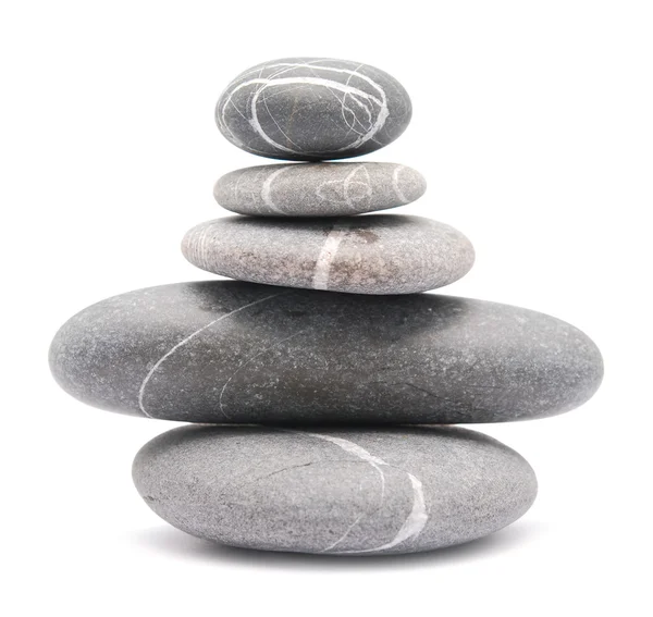 Balanceamento Pedras Branco — Fotografia de Stock