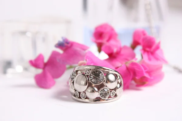 Silver ring Stock Image