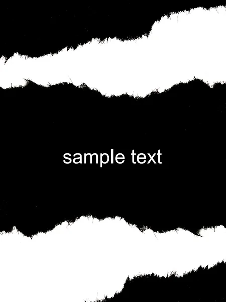 Розрізати Чорний Текстурований Папір Білий Фон — стокове фото