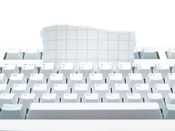 Paper Pasted Keyboard — Stock Photo, Image