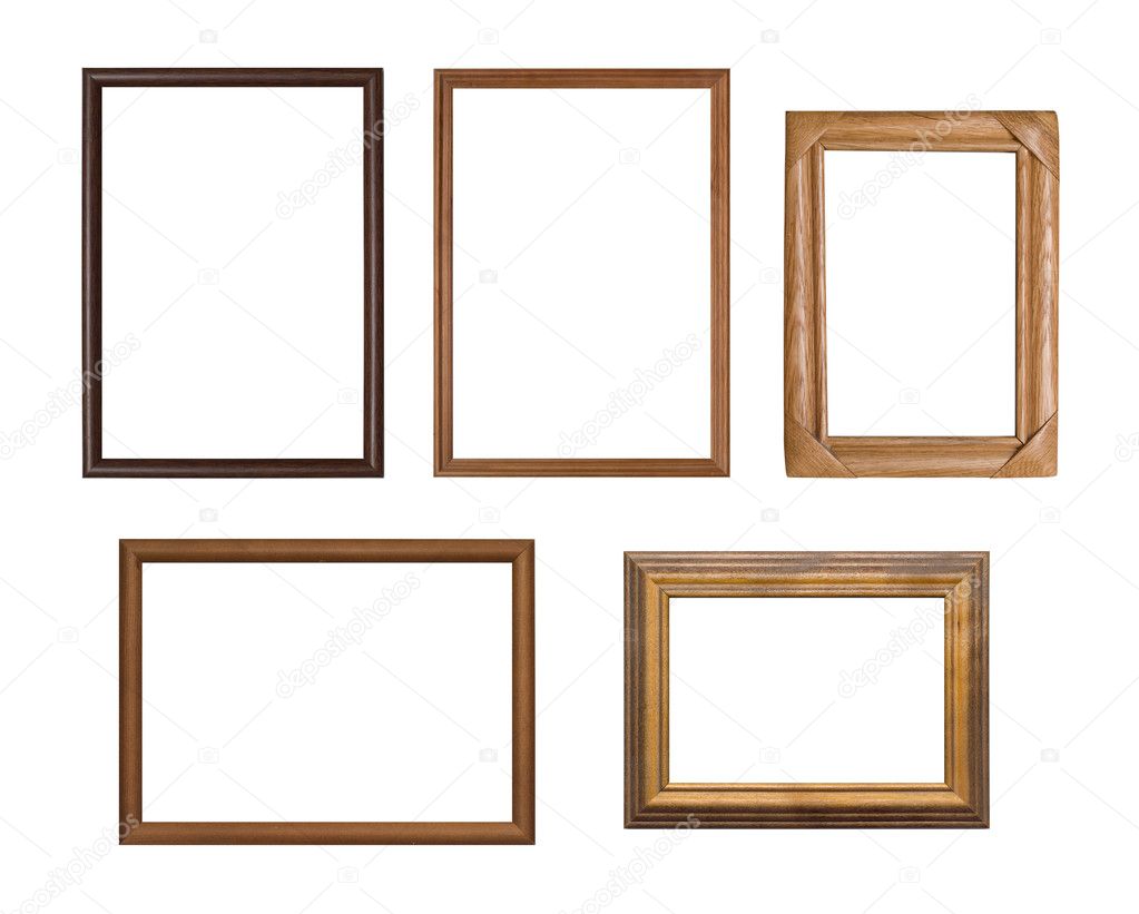 Group photo frame isolated on white