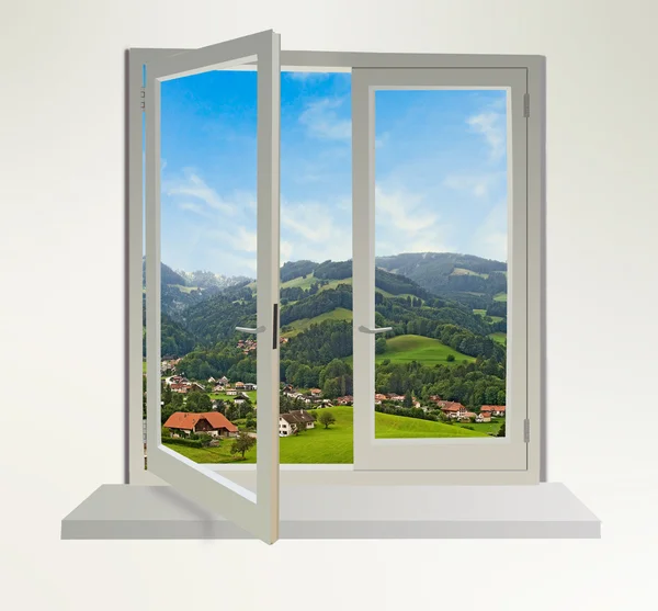 Alps Window — Stock Photo, Image