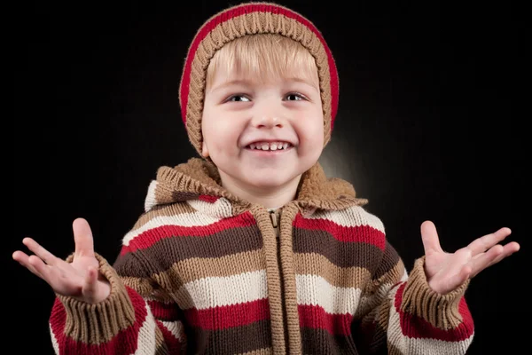 Lustiges kleines Jungen-Porträt — Stockfoto