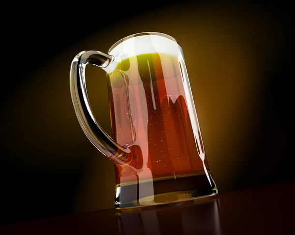 Una jarra fría de cerveza — Foto de Stock