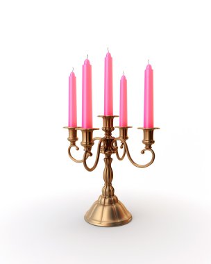 Isolated Candelabra clipart