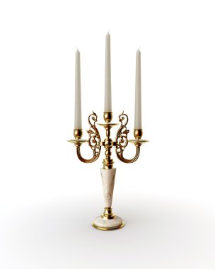 Isolated Candelabra clipart