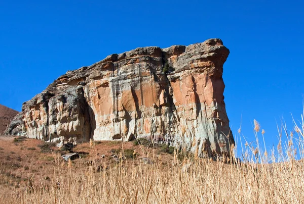 Rock Formation Golden Gate South Africa Bright Blue Sky — Stock Photo, Image
