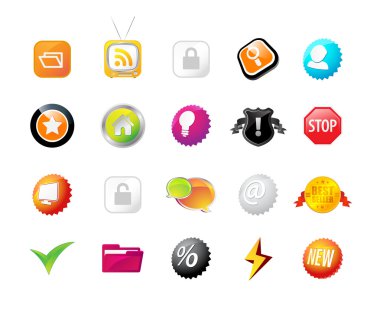 Web icons clipart