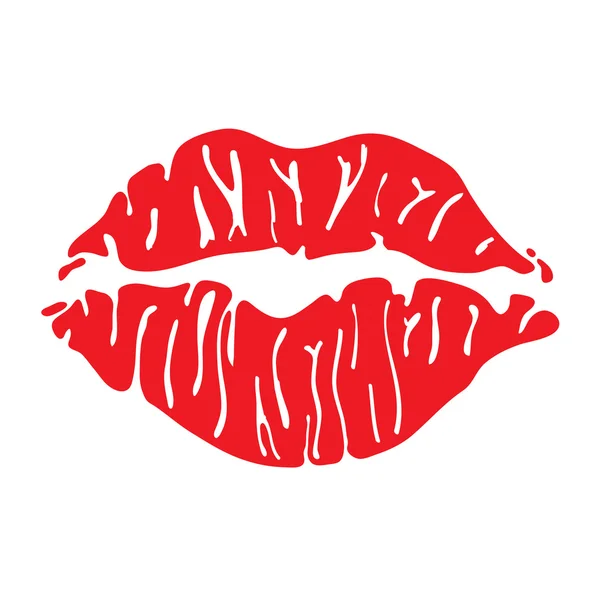 Εκτύπωση φιλί — Διανυσματικό Αρχείο