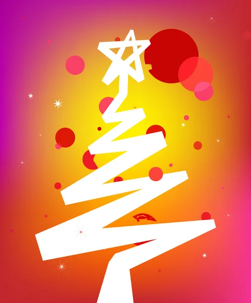 Arbre de Noël abstrait — Image vectorielle