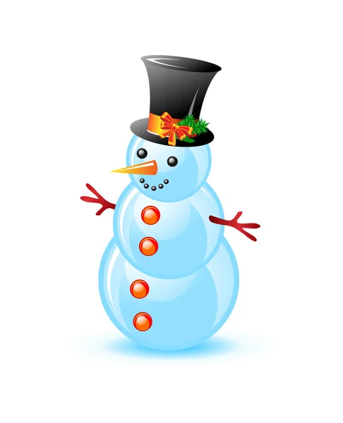 stock vector Christmas snowman