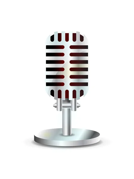 Винтажный микрофон — стоковый вектор