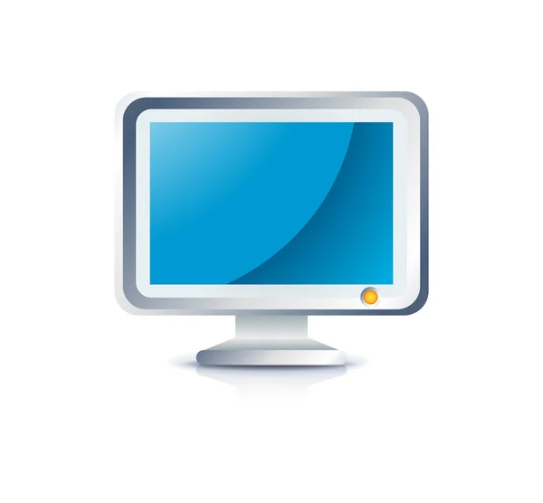 Het pictogram van de LCD-monitor — Stockvector